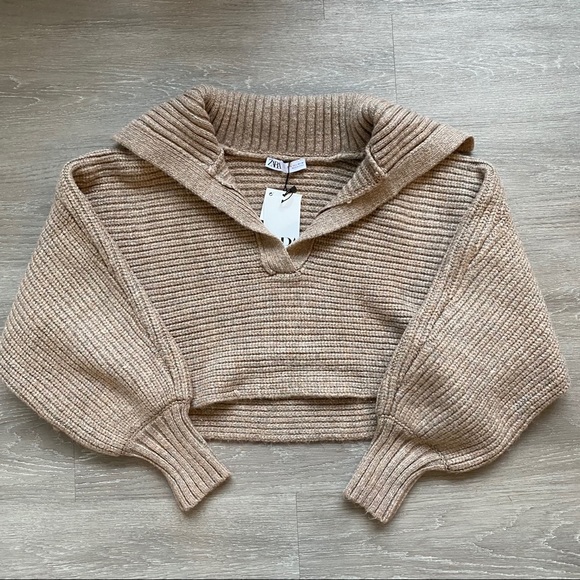 Zara Cropped Knit Sweater - Picture 11 of 15